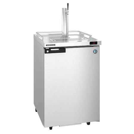 Hoshizaki Refrigerator, Single Section, Stainless Steel Back Bar Direct Draw, Solid Door DD24-S